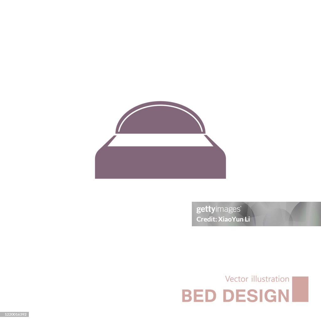 Vector drawn bed.