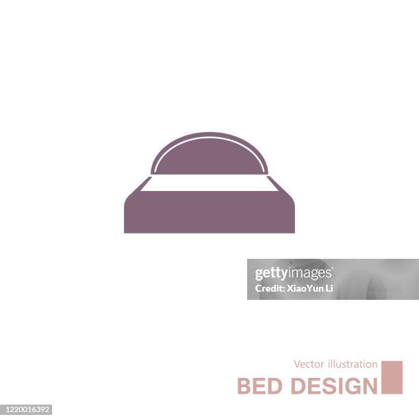 vector drawn bed. - white mattress stock illustrations