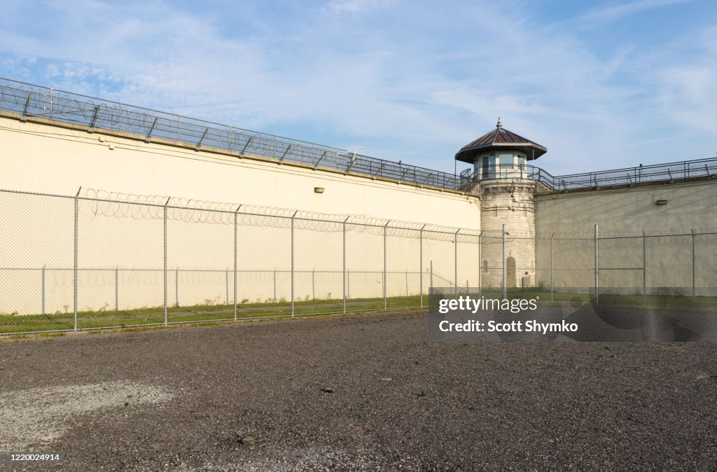 The Exercise Yard Of A Decommissioned Prison High Res Stock Photo the-exercise-yard-of-a-decommissioned-prison-high-res-stock-photo