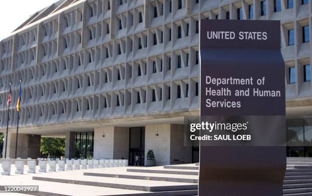 The US Department of Health and Human Services building is shown in Washington, DC, 21 July 2007. The department, which began operations in 1980, has...