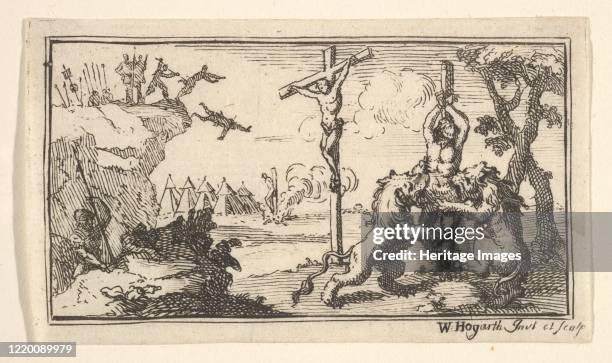Crucifixion, etc. , after 1725. Artist William Hogarth.