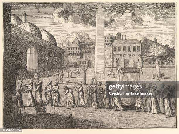 Procession through the Hippodrome, Constantinople , 1723-24. Artist William Hogarth.