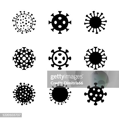 Conjunto de iconos vectoriales de Coronavirus Conjunto de iconos vectoriales de Coronavirus