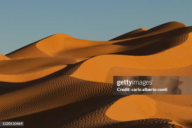 sand texture in sahara desert, tunisia - tunesië stockfoto's en -beelden