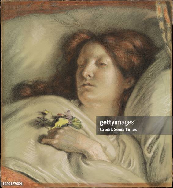 The Convalescent . 1872. Pastel. Sheet: 18 3/8 _ 17 3/8 in. . Drawings. Ford Madox Brown . As BrownÕs mistress in the late 1840s. Emma Hill was a...