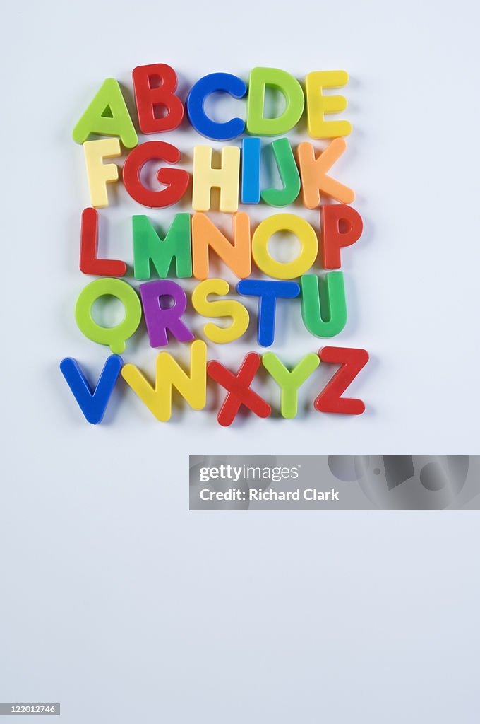 Alphabet fridge magnets 