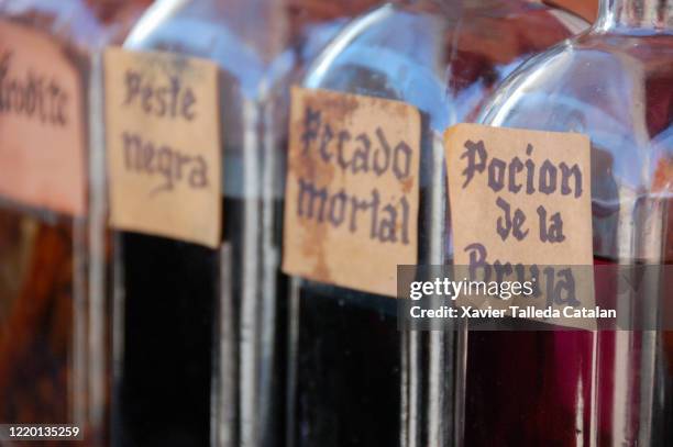 flasks & potions - love potion stock pictures, royalty-free photos & images