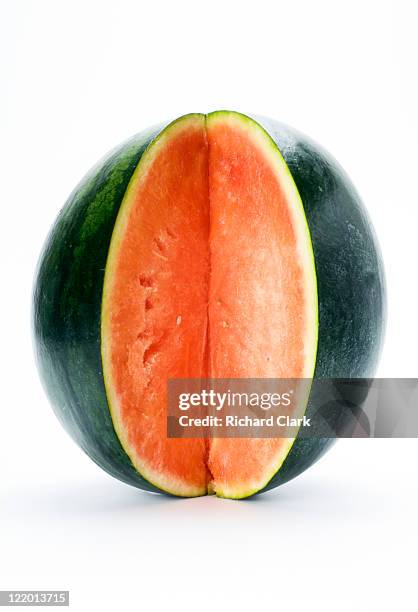 cross section of watermelon - skin cross section stock pictures, royalty-free photos & images