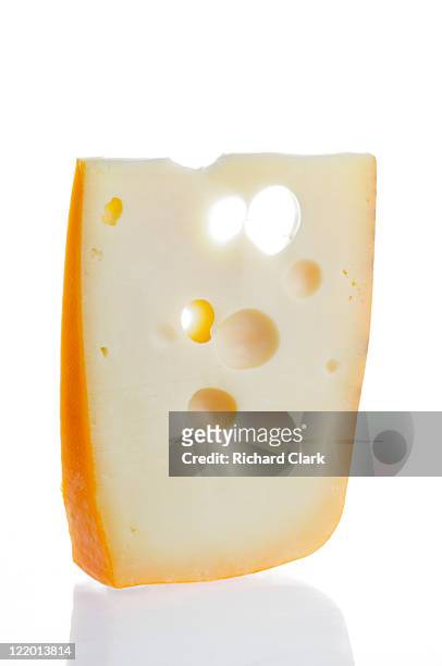 emmental cheese - swiss cheese foto e immagini stock