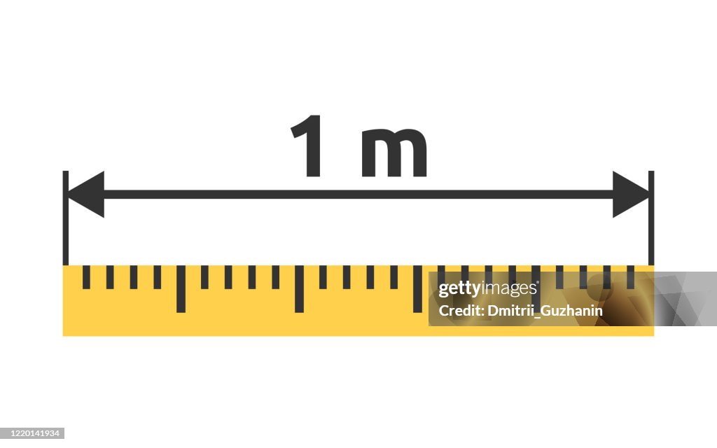 1m Ruler Classroom Yellow Ruler 1 M High-Res Vector Graphic - Getty Images