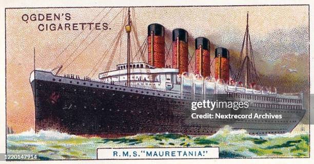 Vintage illustrated collectible tobacco card from the Records of the World published in 1908 by Ogden's Cigarettes, a branch of the British Imperial...