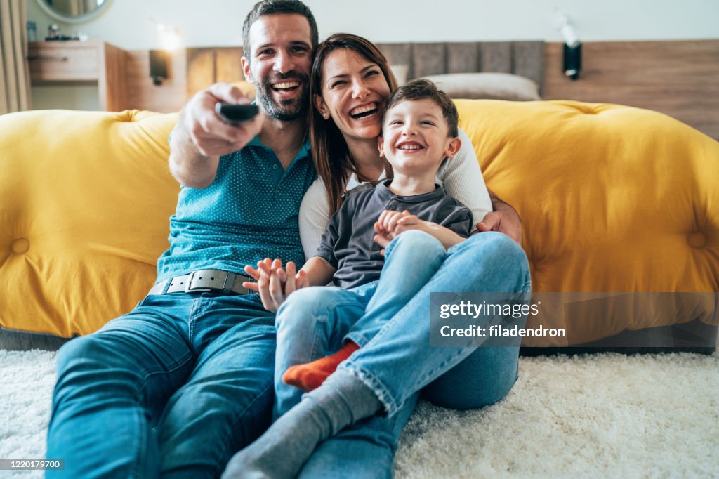 Tv time with family