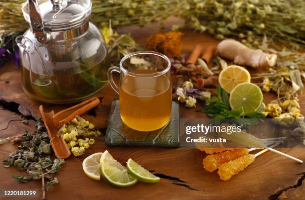 crystalized rock candy with herbal tea - persian tea stock pictures, royalty-free photos & images