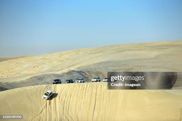 qatar - doha desert stock pictures, royalty-free photos & images