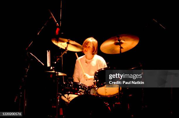 American Indie Rock musician Georgia Hubley, of the group Yo La Tengo, performs onstage at the Metro, Chicago, Illinois, March 27, 1994.