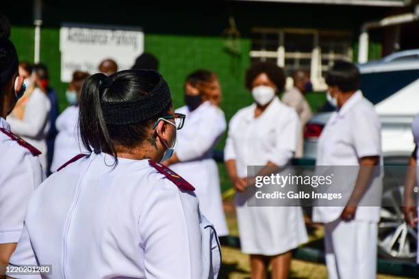 General view during the official opening and hand over of the quarantine centre for Covid-19 to the provincial health department on June 14, 2020 in...