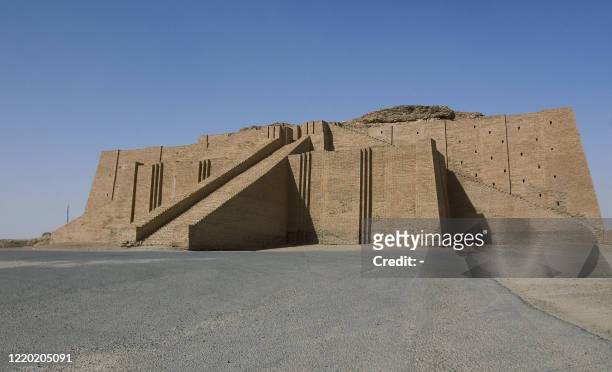 In this US army hand out taken 17 August 2005, a stepped mud brick ziggurat temple , the best preserved in the region is seen. Built around 2100 BC,...