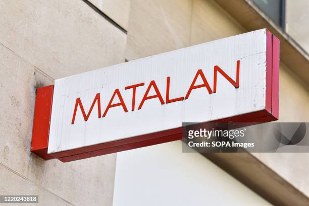 Matalan shop sign in Oxford Street.