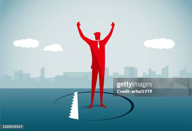downsizing - unemployment - remove obstacles stock illustrations