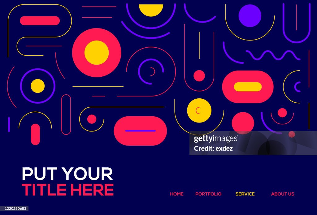 Abstract Line Pattenrs Abstract Line Pattern Design With Copyspace High-Res Vector Graphic ...