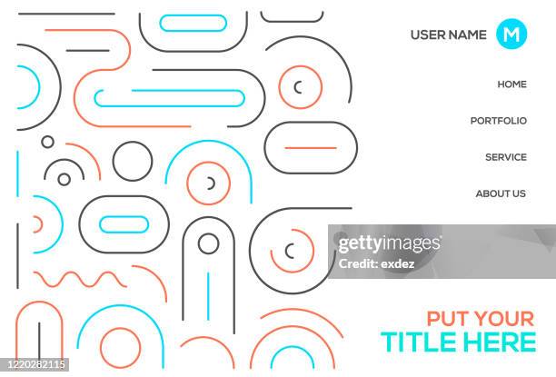 Linee Design Abstract Abstract Line Pattern Design With Copyspace High-Res Vector Graphic ...