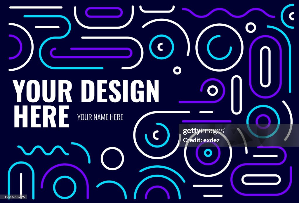 Linee Design Abstract Abstract Line Pattern Design With Copyspace High-Res Vector Graphic ...