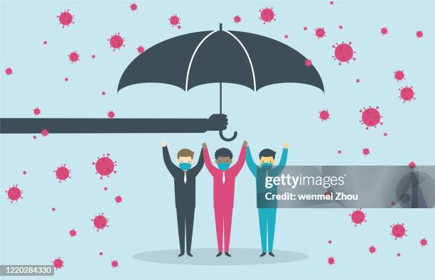 coronavirus - toxic friendship stock illustrations