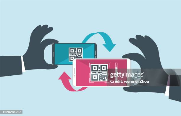 mobile payment - security pass stock illustrations