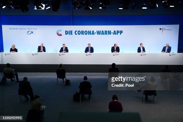 German Minister of Justice Christine Lambrecht, German Minister of Interior, Construction and Homeland Horst Seehofer, Head of the Robert Koch...