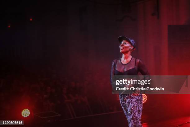 Skin of Skunk Anansie performs on stage at Brixton O2 Academy on 4 February 2017 in London, England.