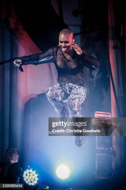 Skin of Skunk Anansie performs on stage at Brixton O2 Academy on 4 February 2017 in London, England.