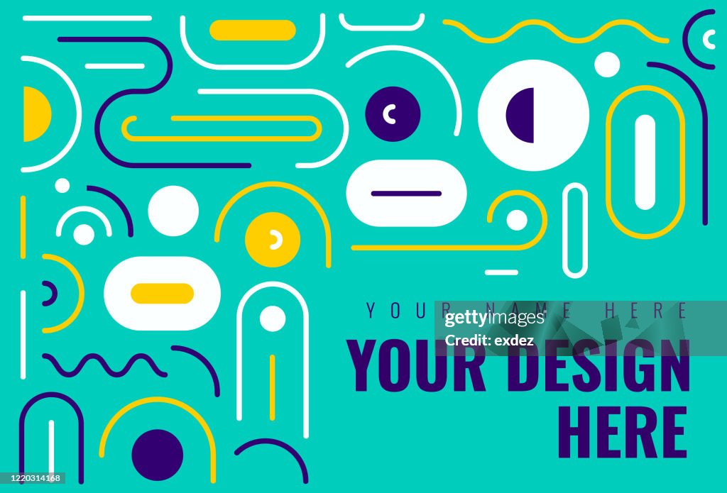 Linee Design Abstract Abstract Line Pattern Design With Copyspace High-Res Vector Graphic ...