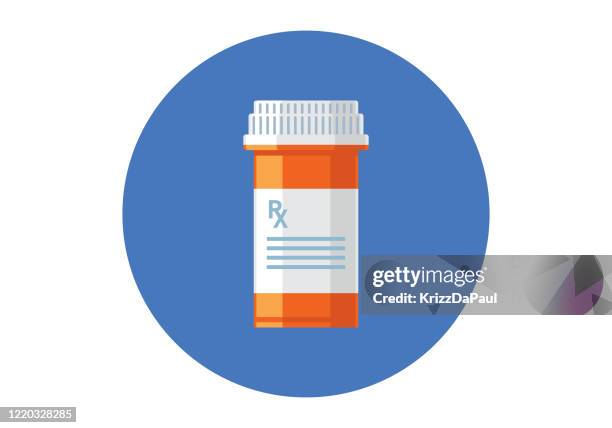 pill bottle - painkillers bottle label stock illustrations