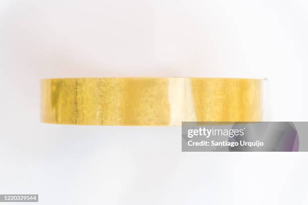 close-up of scotch tape roll - scotch tape stock-fotos und bilder