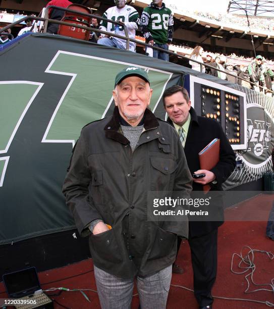 Dominic Chianese and guests attend the New York Jets vs the Oakland Raiders game at the Meadowlands , on December 31, 2006 in East Rutherford, New...