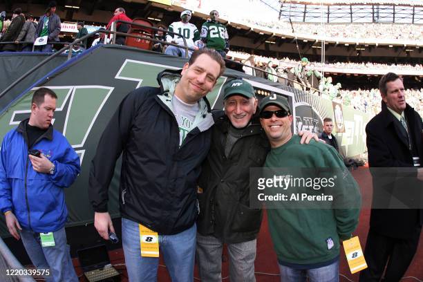 Dominic Chianese and guests attend the New York Jets vs the Oakland Raiders game at the Meadowlands , on December 31, 2006 in East Rutherford, New...