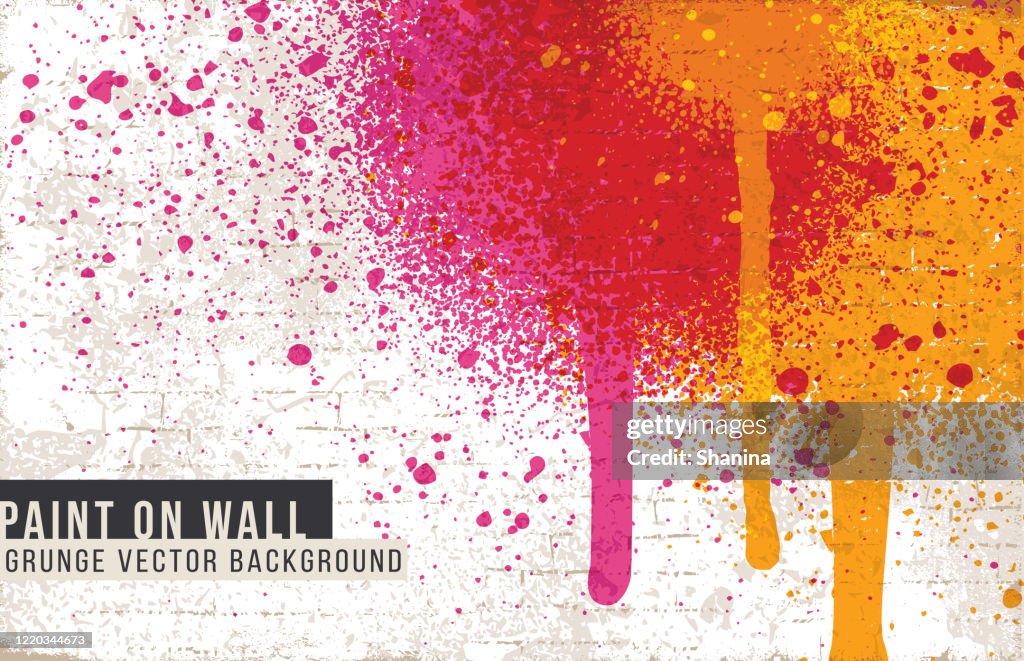 Fond d’éclaboussures de peinture de pulvérisation de graffitis fond - 07