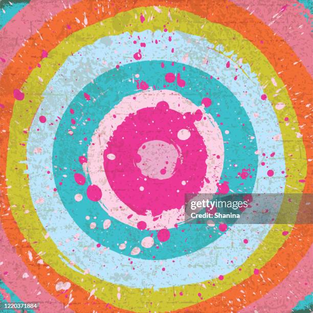 circular stripes painted - translucent background stock illustrations
