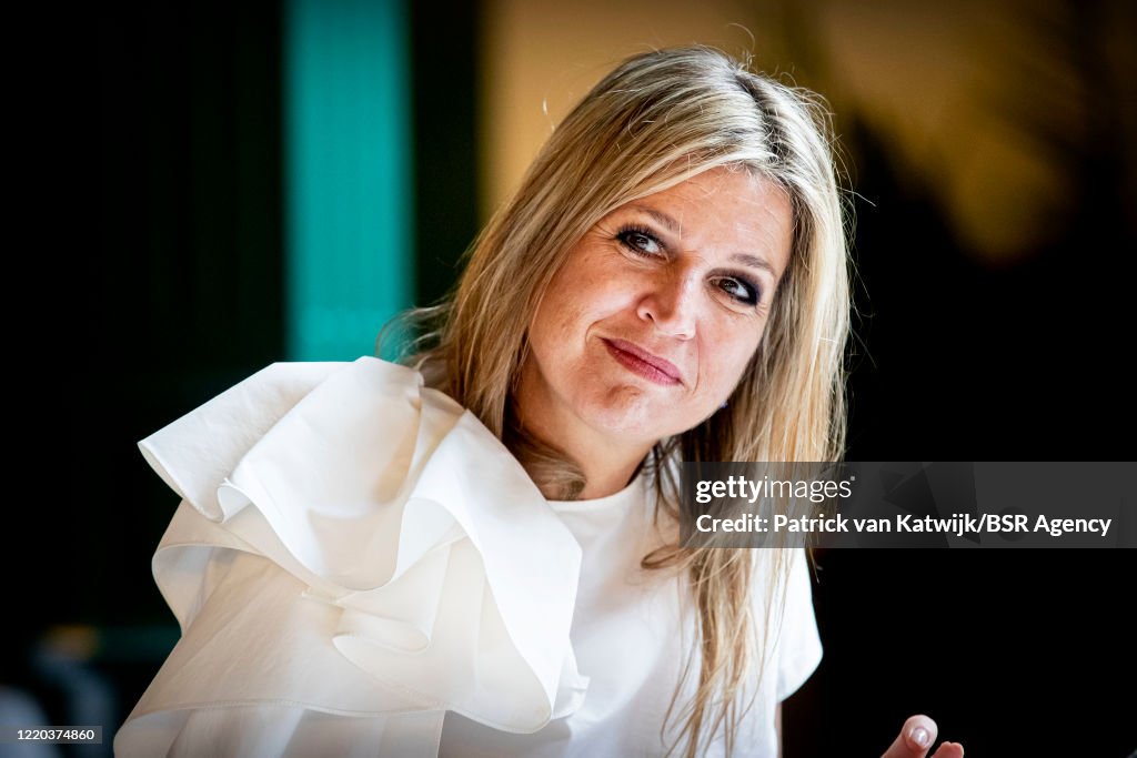 Queen Maxima Of The Netherlands Attends More Music In The Class Project in Puttershoek