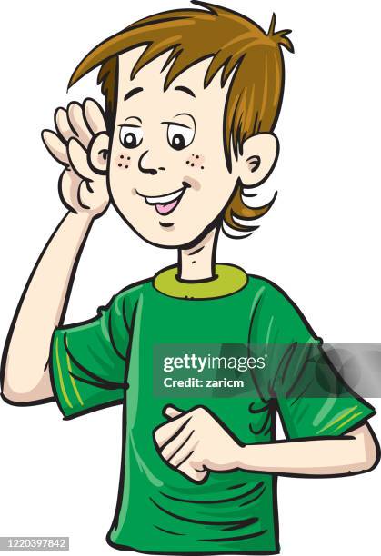 Kid Listening Cartoon Photos and Premium High Res Pictures - Getty Images