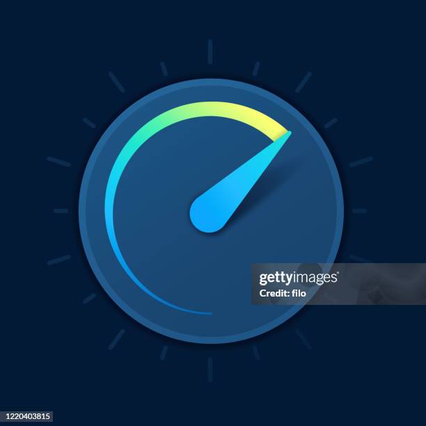 speed gauge dial symbol - tiered stock illustrations