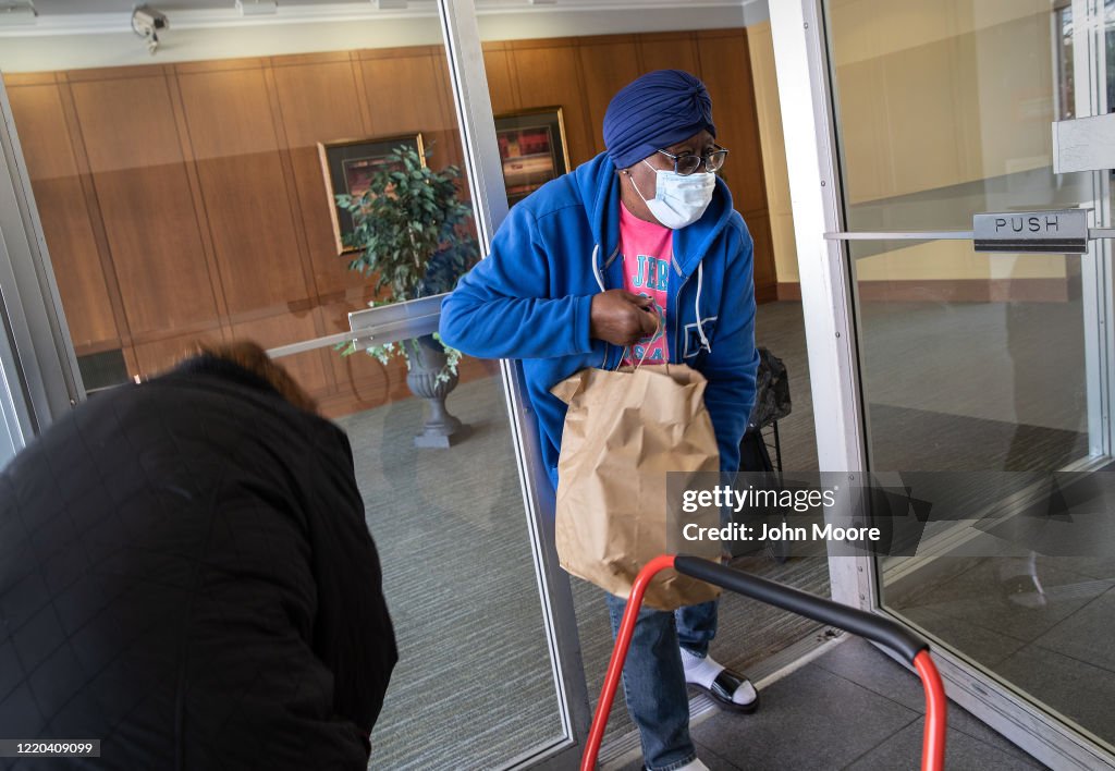 Volunteers Deliver Food To Seniors In Stamford, Connecticut