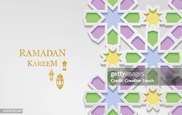 ramadan kareem - arabic lanterns stock illustrations