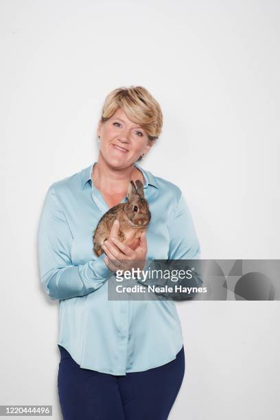 Tv presenter and broadcaster Claire Balding is photographed for the Daily Mail on July 26, 2019 in London, England.