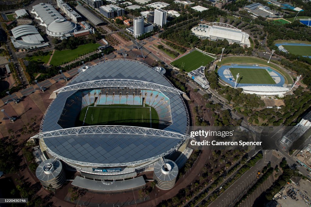 Aerial Views Of Sydney As Australia Sees Steady Decline In New Coronavirus Cases