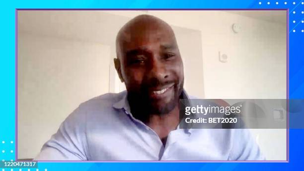 In this screengrab, Morris Chestnut speaks during "Saving Our Selves: A BET COVID-19 Effort" airing on April 22, 2020. “Saving Our Selves: A BET...