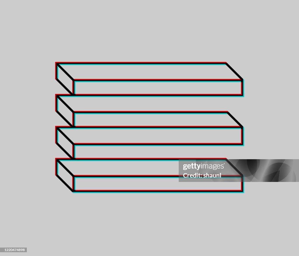 Graphical Image Rectangular Rectangular Illusion High-Res Vector Graphic - Getty Images
