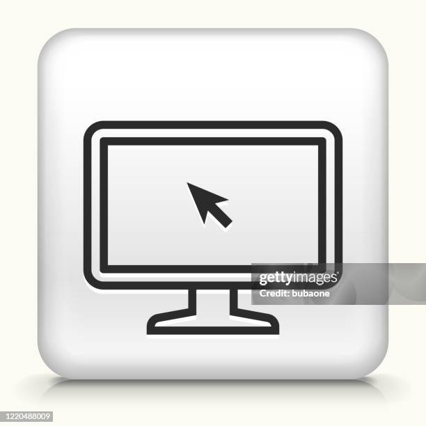 modern computer monitor icon - multiple computer screens white background stock illustrations