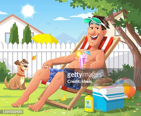 142 Sun Tanning Cartoon High Res Illustrations - Getty Images