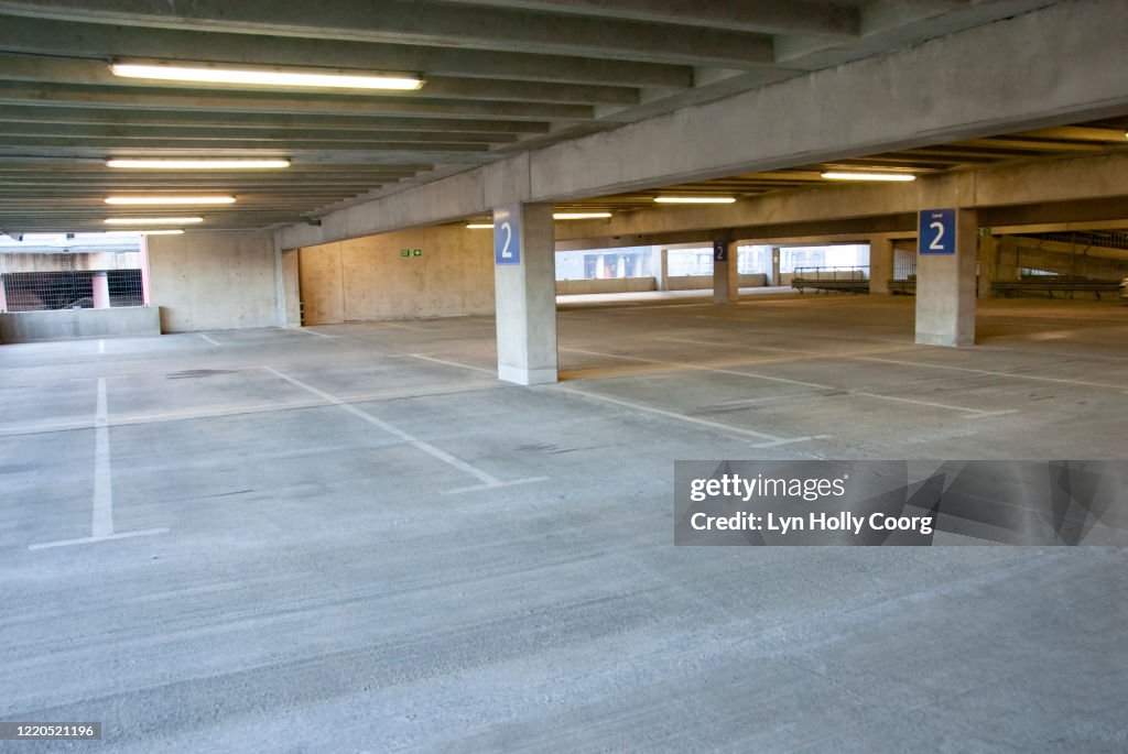 Empty indoor Carpark